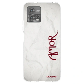 Picasee silikonska prozirna maskica za Motorola Moto G72 - Amor