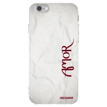 Picasee silikonska prozirna maskica za Apple iPhone 6/6S - Amor