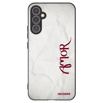 Picasee crna silikonska maskica za Samsung Galaxy A34 5G A346B - Amor