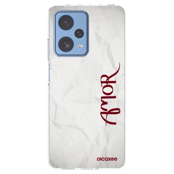 Picasee silikonska prozirna maskica za Xiaomi Redmi Note 12 Pro 5G - Amor