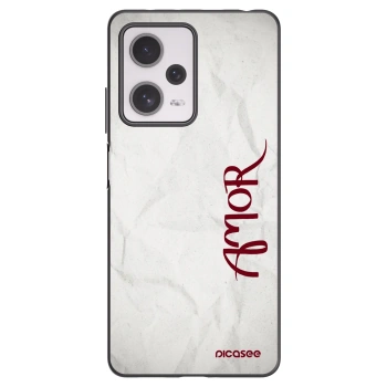 Picasee crna silikonska maskica za Xiaomi Redmi Note 12 Pro+ 5G - Amor