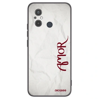 Picasee crna silikonska maskica za Xiaomi Redmi 12C - Amor