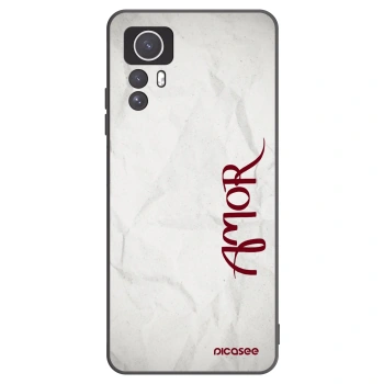 Picasee crna silikonska maskica za Xiaomi Redmi Note 12S - Amor