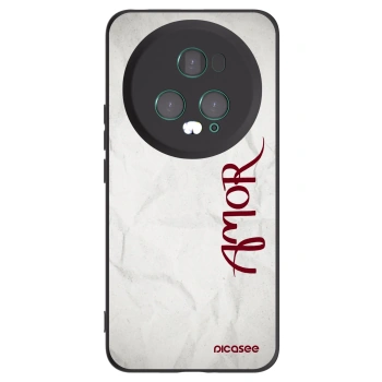 Picasee crna silikonska maskica za Honor Magic5 Pro - Amor
