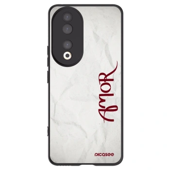 Picasee crna silikonska maskica za Honor 90 5G - Amor