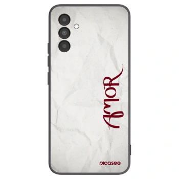 Picasee crna silikonska maskica za Samsung Galaxy A04s A047F - Amor