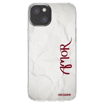 Picasee silikonska prozirna maskica za Apple iPhone 15 Plus - Amor