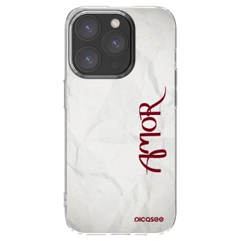 Picasee silikonska prozirna maskica za Apple iPhone 15 Pro - Amor