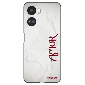 Picasee crna silikonska maskica za Honor 90 Lite 5G - Amor