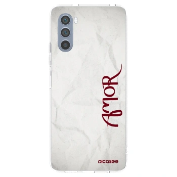 Picasee silikonska prozirna maskica za Motorola Moto G62 - Amor