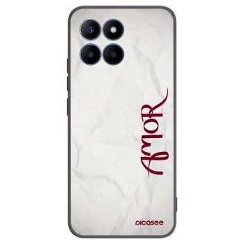 Picasee crna silikonska maskica za Honor 70 Lite - Amor