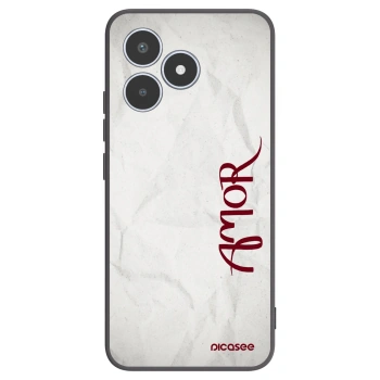 Picasee crna silikonska maskica za Realme C53 - Amor