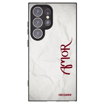 Picasee crna silikonska maskica za Samsung Galaxy S24 Ultra S928B 5G - Amor