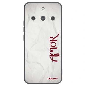 Picasee crna silikonska maskica za Realme 11 Pro+ - Amor