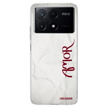 Picasee silikonska prozirna maskica za Xiaomi Poco X6 Pro - Amor
