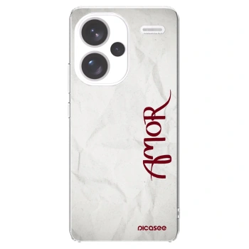 Picasee silikonska prozirna maskica za Xiaomi Redmi Note 13 Pro+ 5G - Amor