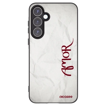 Picasee crna silikonska maskica za Samsung Galaxy A55 5G A556B - Amor