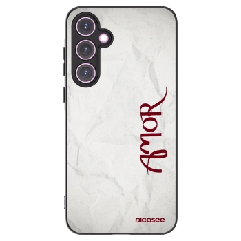 Picasee crna silikonska maskica za Samsung Galaxy A35 5G A356B - Amor