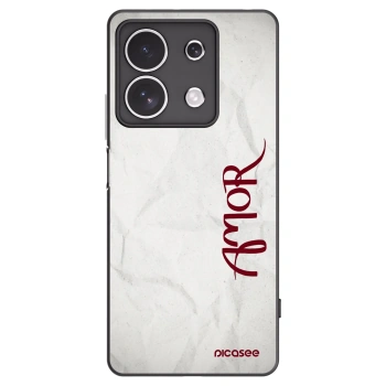 Picasee crna silikonska maskica za Xiaomi Redmi Note 13 4G - Amor