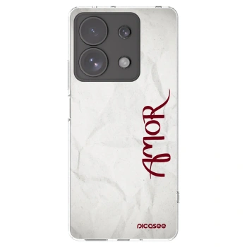 Picasee silikonska prozirna maskica za Xiaomi Redmi Note 13 Pro 4G - Amor