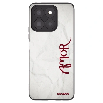 Picasee crna silikonska maskica za Honor X8b - Amor