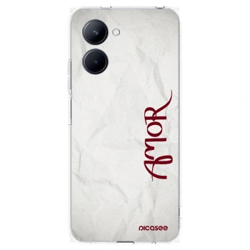 Picasee silikonska prozirna maskica za Realme C33 (2023) - Amor