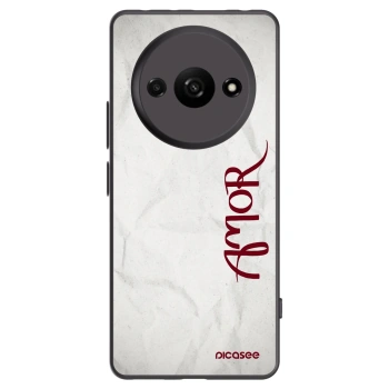 Picasee crna silikonska maskica za Xiaomi Redmi A3 - Amor
