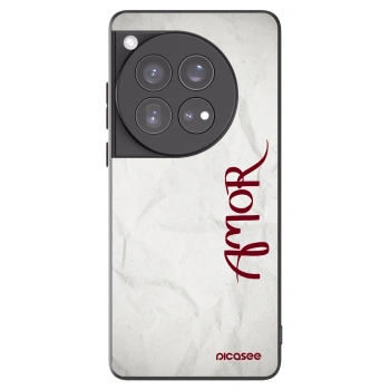 Picasee crna silikonska maskica za OnePlus 12 5G - Amor