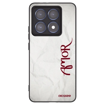 Picasee crna silikonska maskica za Xiaomi 14T Pro - Amor