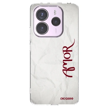 Picasee silikonska prozirna maskica za Xiaomi Redmi Note 14 5G - Amor