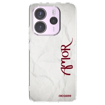 Picasee silikonska prozirna maskica za Xiaomi Redmi Note 14 4G - Amor