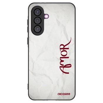 Picasee crna silikonska maskica za Samsung Galaxy A36 5G - Amor