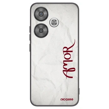 Picasee crna silikonska maskica za Xiaomi Poco F6 - Amor