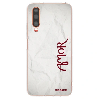 Picasee silikonska prozirna maskica za Huawei P30 - Amor