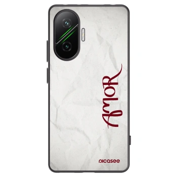 Picasee crna silikonska maskica za Xiaomi Poco F7 5G - Amor