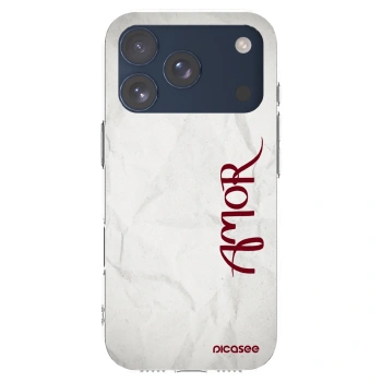 Picasee silikonska prozirna maskica za Apple iPhone 17 Pro - Amor