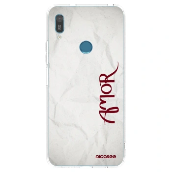 Picasee silikonska prozirna maskica za Huawei Y6 2019 - Amor