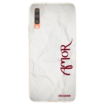 Picasee silikonska prozirna maskica za Samsung Galaxy A70 A705F - Amor