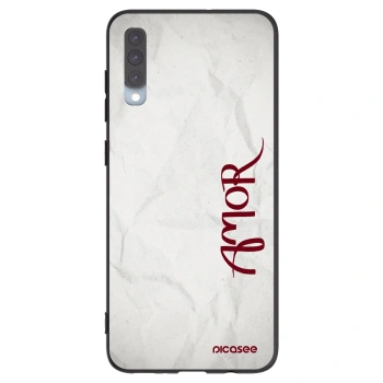 Picasee crna silikonska maskica za Samsung Galaxy A70 A705F - Amor