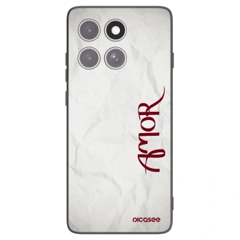 Picasee crna silikonska maskica za Motorola Edge 60 Pro - Amor