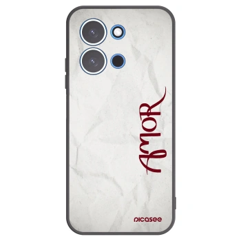 Picasee crna silikonska maskica za Xiaomi Redmi 15C 4G - Amor