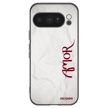 Picasee crna silikonska maskica za Google Pixel 10 Pro - Amor