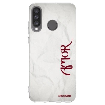 Picasee silikonska prozirna maskica za Huawei P30 Lite - Amor