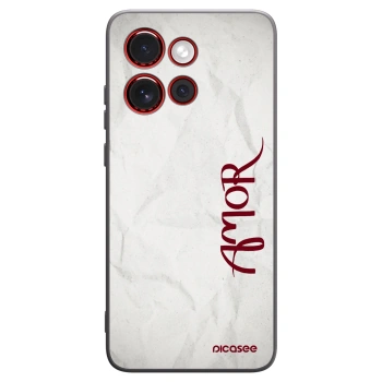Picasee crna silikonska maskica za Motorola Edge 60 Neo 5G - Amor