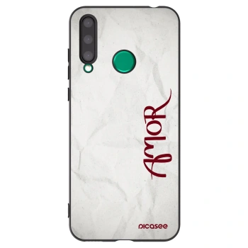 Picasee crna silikonska maskica za Honor 20 Lite - Amor