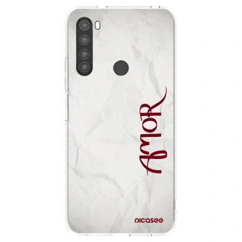 Picasee silikonska prozirna maskica za Xiaomi Redmi Note 8 - Amor