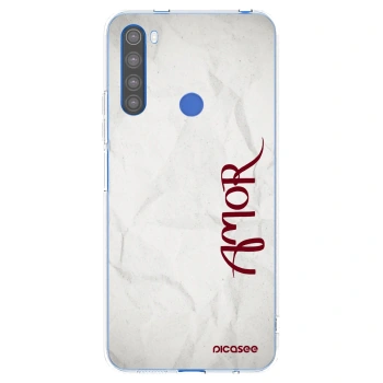 Picasee silikonska prozirna maskica za Xiaomi Redmi Note 8T - Amor