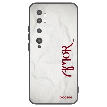 Picasee crna silikonska maskica za Xiaomi Mi Note 10 (Pro) - Amor