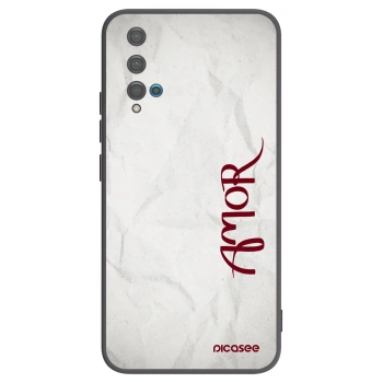 Picasee crna silikonska maskica za Huawei Nova 5T - Amor