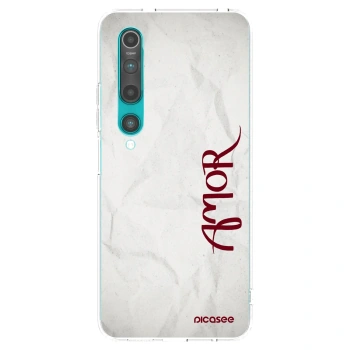 Picasee silikonska prozirna maskica za Xiaomi Mi 10 - Amor